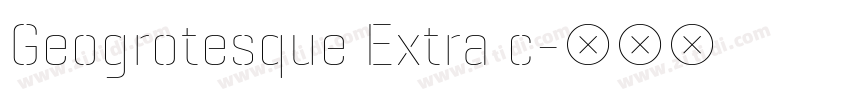 Geogrotesque Extra c字体转换